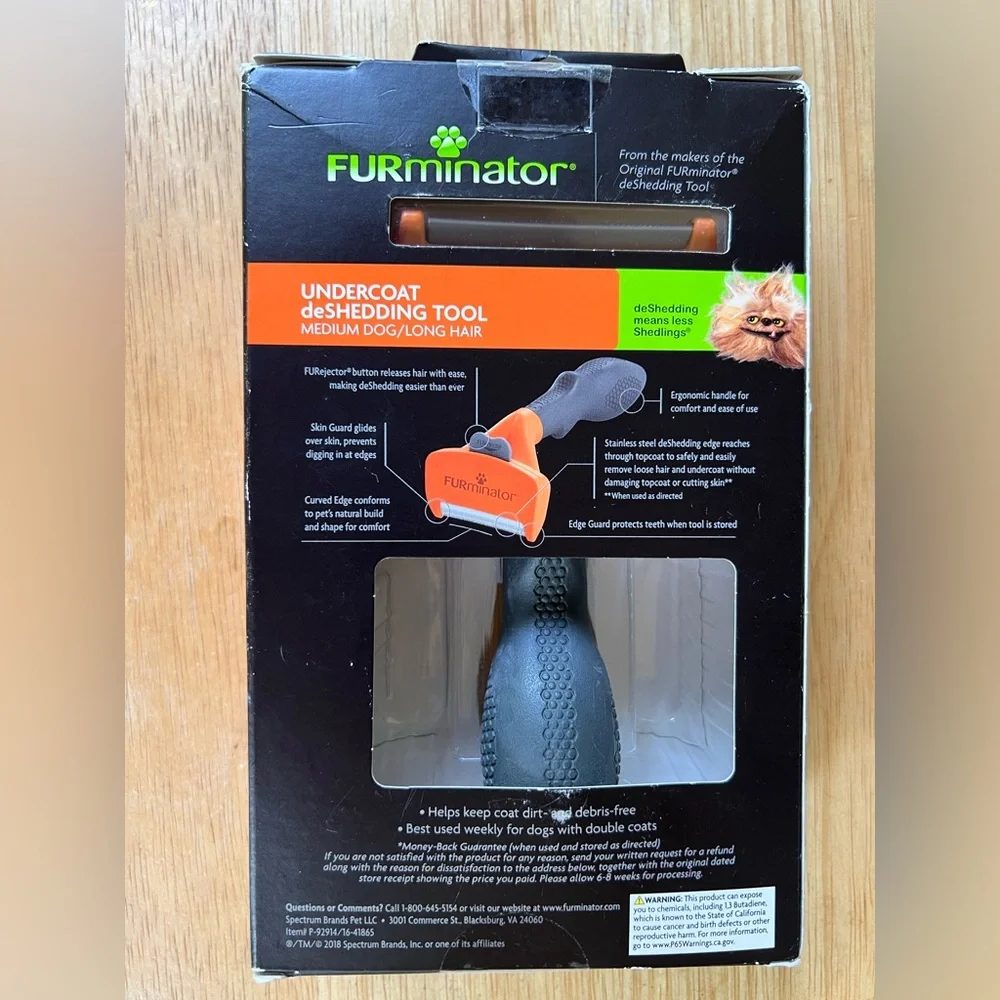 FURminator — Undercoat deShedding Tool for Medium Long Hair Dogs